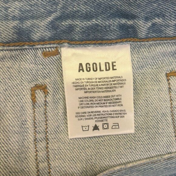 Agolde NWT Cooper Cargo Relax Straight Leg High Rise Designer Jeans in Rank 33 - Picture 12 of 14